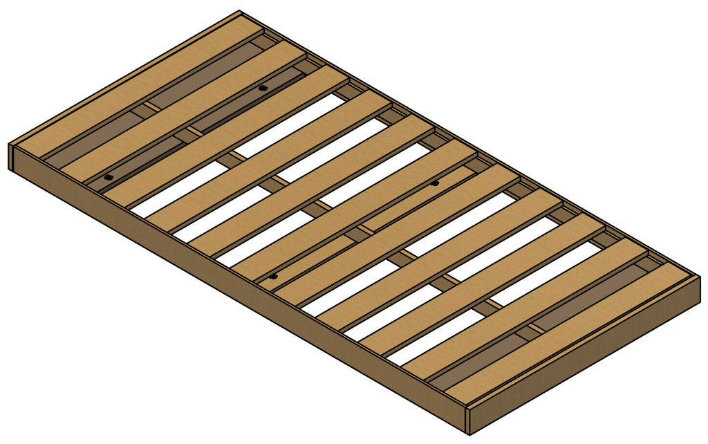 Boxspring Lima model 3 - BSLIMA3 - B=700mm, L=2000mm, H=95mm