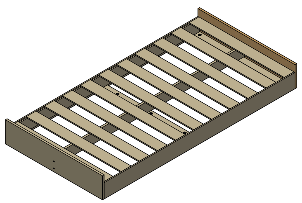 Boxspring Urban Box 25 - BSURBANBOX25 - B=800mm, L=2000mm, H=95mm